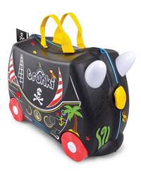 Pedro Pirate - Ride on Suitcase / Luggage Carry-on Bag - Black