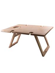 Peer Sorensen Timber Folding Picnic/ Wine Table - Rubberwood