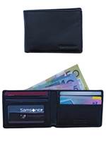 Samsonite RFID Blocking Leather Wallets : Compact Wallet - Black
