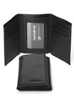 RFID Blocking Leather Wallets : Trifold Wallet - Black : Samsonite
