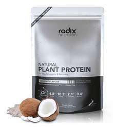 Radix Nutrition Natural Plant Protein Powder 1kg - Coconut