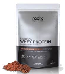 Radix Nutrition Natural Whey Protein Powder 1kg - Chocolate