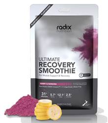 Radix Nutrition Ultimate Recovery Smoothie Plant-Based V2 - Berry and Banana - 250kcal (Single Serve)