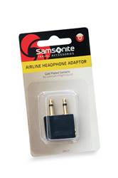 Samsonite Airline Headphone Adaptor - Black 