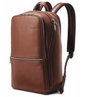 Samsonite Classic Leather 14.1" Laptop Backpack - Cognac