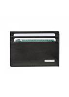 Samsonite DLX Leather Wallet - Card and Note Holder with 4 RFID Credit Card Slots - Black