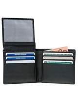 Note wallet with ID window and 9 credit card slots