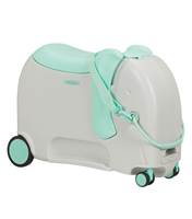 Samsonite Dream Rider DLX Ride-On Children's 4 Wheel Spinner Suitcase - Elephant Minty - 123269-8038