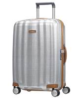 Samsonite Lite-Cube DLX 68 cm 4 Wheeled Spinner Luggage - Aluminium Colour