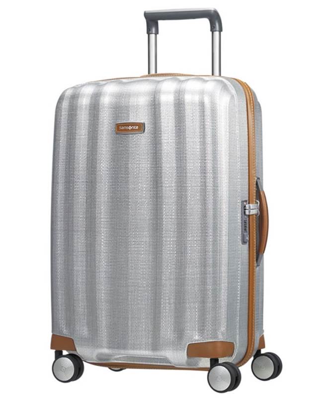 Samsonite Lite-Cube DLX 68 cm 4 Wheeled Spinner Luggage- Aluminium Colour