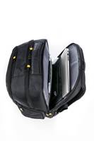 Padded laptop compartment with tablet sleeve