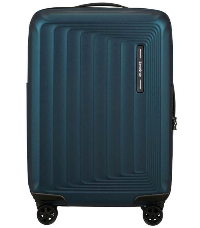 Samsonite Nuon 55 cm Expandable Cabin Spinner Luggage - Matt Petrol Blue