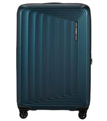 Samsonite Nuon 75 cm Expandable Spinner Luggage - Matt Petrol Blue