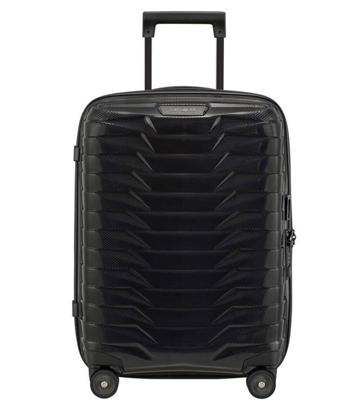 Samsonite Proxis 55cm Expandable 4 Wheel Cabin Spinner Luggage - Black