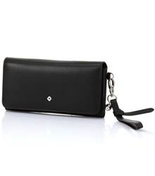 Samsonite Serena LTH Leather Clutch Wallet - Black