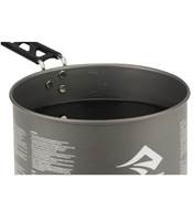 Large internal radius between base and sidewall makes the pot easy to clean