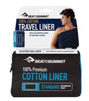 Sea to Summit Cotton Travel Sleep Liner - Standard - Navy