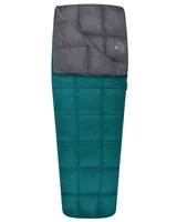 Slightly tapered shape for a comfortable solo sleeping bag, and unzips into a spacious quilt