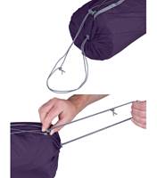 Generously-sized stuff sack with drawcords makes it easy to pack up your mat, then compress! **Updated Model Only**