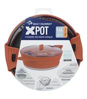 The silicone handles can lock onto the lid to secure an X-Kettle, X-Bowl or other X-series products inside the pot during transport