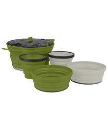 Sea to Summit X-Set 31 - 2.8L Collapsible Cooking Pot, 2 X-Bowls and 2 X-Mugs - OliveSea to Summit X-Set 31 - 2.8L Collapsible Cooking Pot, 2 X-Bowls and 2 X-Mugs - Olive