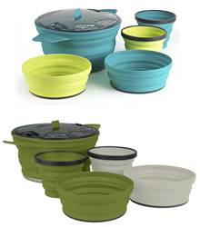 Sea to Summit X-Set 31 - 2.8L Collapsible Cooking Pot, 2 X-Bowls and 2 X-Mugs