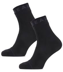 Sealskinz Waterproof All Weather Ankle Length Sock with Hydrostop - Black / Grey