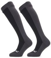Sealskinz Waterproof Cold Weather Knee Length Socks - Black / Grey