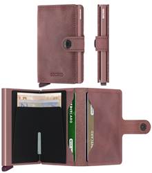 Secrid Miniwallet Compact RFID Wallet - Vintage Mauve