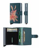 Secrid Miniwallet - Compact Wallet - Magnolia Petrolio Stitch
