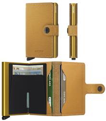 Secrid Miniwallet Crisple - Compact Wallet - Ochre