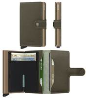 Secrid Miniwallet Compact Wallet - Saffiano Olive