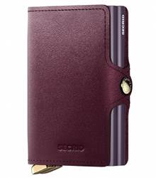 Secrid Premium Twinwallet Compact RFID Wallet - Dusk Bordeaux