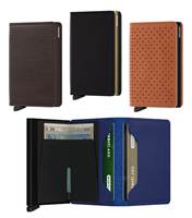 Secrid Slimwallet - Saffiano, Crisple, Perforated, Optical and Cubic Leather Designs