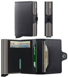 Secrid Twinwallet Mirum Plant-Based Compact RFID Wallet - Black