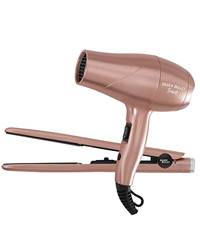 Silver Bullet Luxe Travel Set - Hair Dryer and Straightener - Rose Gold 