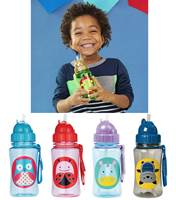 Skip Hop Zoo - Kids Straw Water Bottle - Available in many designs