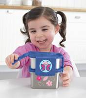 Pack your little one’s lunch, snacks and more in this handy stainless steel kit