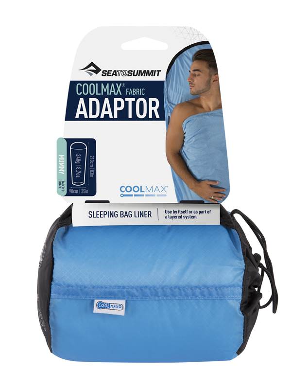 Sleeping Bag Liner : Coolmax Adaptor for Warm and Humid conditions