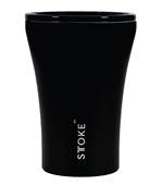 Sttoke Ceramic Reusable Coffee Cup 8oz / 227 ml - Midnight Black (Limited Ed - Black Ceramic Inside)