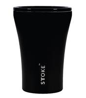 Sttoke Ceramic Reusable Coffee Cup 8oz / 227 ml - Midnight Black (Limited Edition)