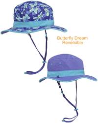 Sunday Afternoons Kids Clear Creek Boonie Reversible Hat - Butterfly Dream (Youth 5 - 9 Years) 