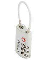 Korjo TSA Flexible Cable Combination Lock - Silver - TSAFC-SILVER