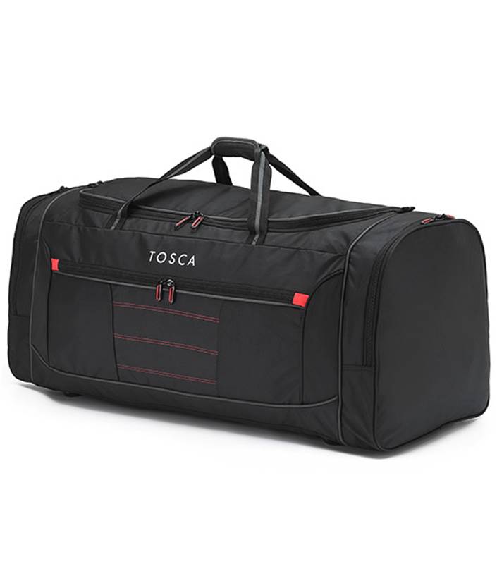Tosca 90 cm Jumbo Sports Duffle Bag - Black / Red