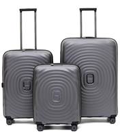 Tosca Eclipse 4-Wheel Expandable Luggage Set of 3 - Charcoal (Small, Medium and Large)