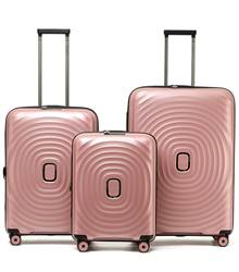 Tosca Eclipse 4-Wheel Expandable Luggage Set of 3 - Rose Gold (Small, Medium and Large)