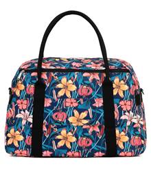 Tosca Fashion Tote / Overnight Bag - Blue Flowers