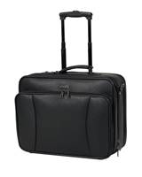 Tosca Rolling Laptop Tote - East/West Business Trolley - Black