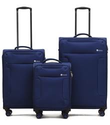 Tosca SO LITE 3.0 - 4-Wheel Spinner Case Set of 3 - Navy (Small, Medium and Large)