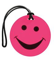  Tosca Smiley Luggage Tag - Pink